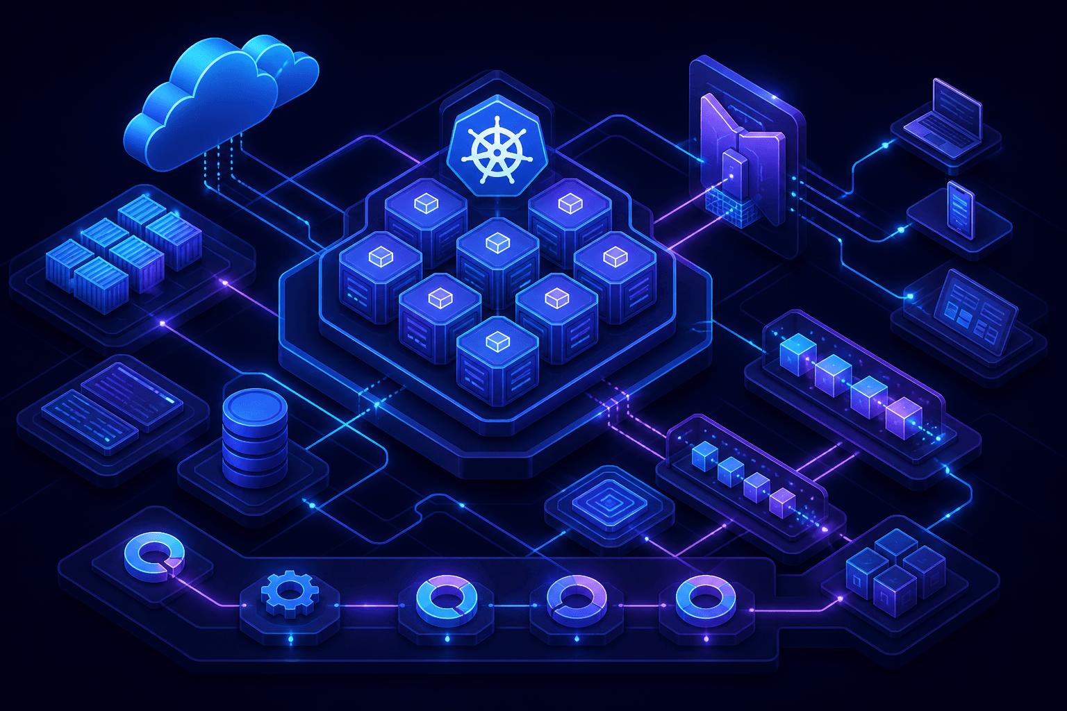 Cloud-native microservices and Kubernetes platform architecture